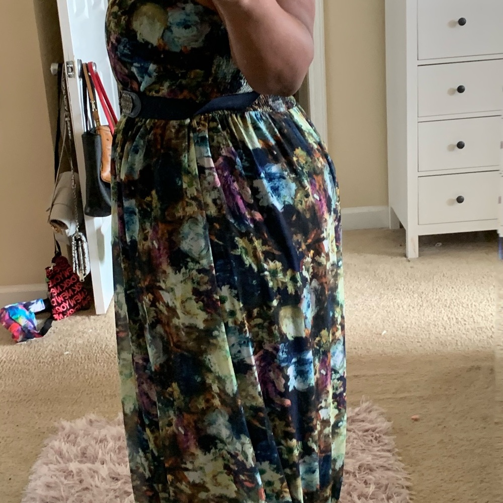 Little Mistress Curve Garden Variety Maxi Dress - Picture 2 of 4